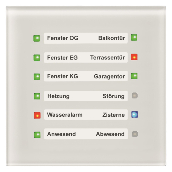 MDT SCN-GLED1W.01 Glas LED Anzeige Weiß 