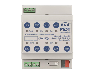 MDT DALI Control 2x64 Gateway 4TE REG 