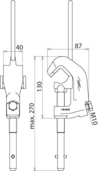 DEHN Leiter-Klemme m. Ta1spitze   784352 