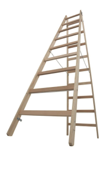 KRAU Holz-Sprossen-Doppelleiter   170118 