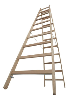 Krause Holz-Sprossen-Doppelleiter 2x10 