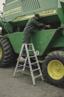 Krause Stufen-Doppelleiter Alu    124746 