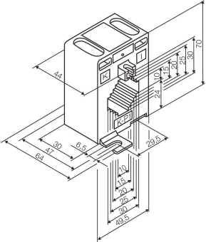 Hensel Stromwandler-Set, 250/5 A, ME 332 