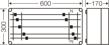 Hensel Mi-Wandlergehäuse         Mi 2444 