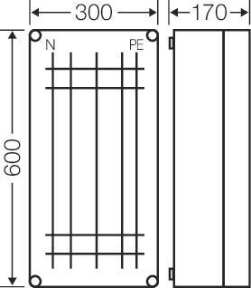 Hensel Mi-Wandlergehäuse         Mi 2448 