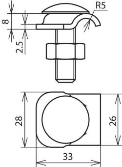 DEHN Klemmbock mit Schraube und  390157 
