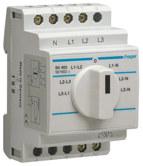 Hager Voltmeter Umschalter         SK602 