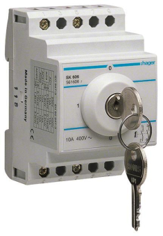 Hager Schlüsselschalter 10A 400V   SK606 