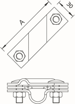 OBO 2760 B-20 VA Anschlusslasche 