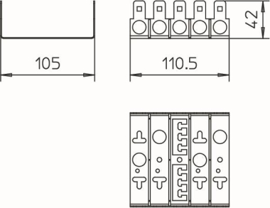 OBO LSA-M Montagewanne f.5 LSA Plus 