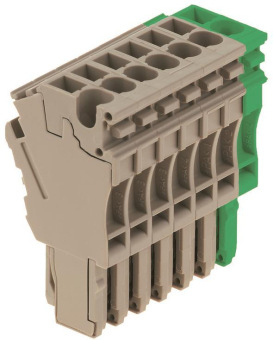 Weidmüller ZP 2.5/1AN/QV/7 GN/BE Klemme 