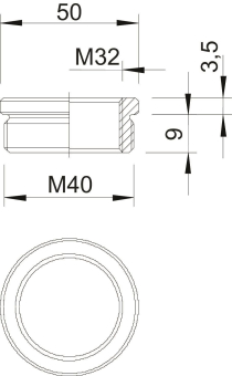 OBO 167 R MS M40-32 Reduktion M40-M32 