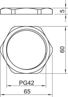 OBO 169 MS PG42 Gegenmutter PG42 CuZn N 