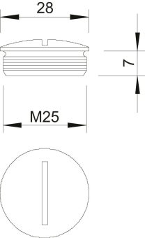 OBO 168 MS M25 Verschlussschraube M25 