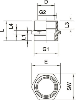 OBO 165 ADA M25-PG16 Adapter M-PG 
