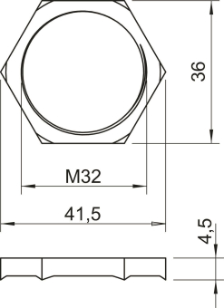 OBO 169 MSS M32 Gegenmutter 