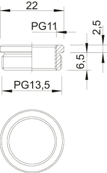 OBO 167 R MS PG13-11 Reduktion 