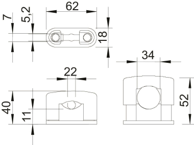 OBO 3082 LGR SOM-Schelle 22-34mm PS 