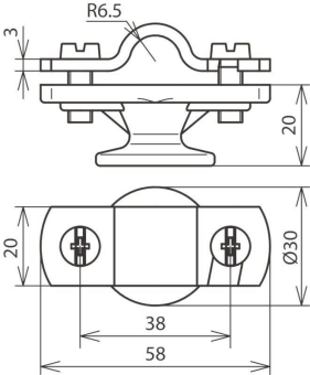 DEHN Leitungshalter mit           275113 