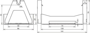 DEHN Dachleitungshalter Typ KF2   253051 