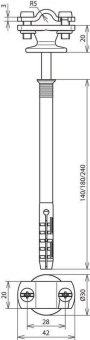 DEHN Leitungshalter mit           273740 
