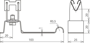 DEHN Dachleitungshalter DEHNgrip  206349 