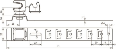 DEHN Dachleitungshalter UNIsnap   204197 