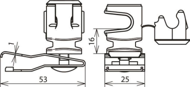 Dehn Dachleitungsh. LH FS 8 H16 K BR V2A 