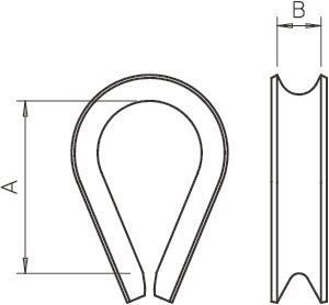 OBO 946 8 G Seilkausche 8mm St G 5301084 
