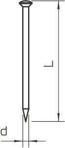 OBO 362 Z 30 G Stahlnagel gehärtet 