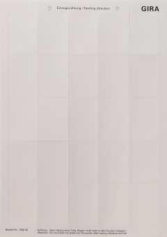 GIRA 109000 Beschriftungsbögen 38x54mm 