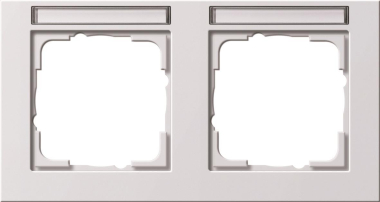 GIRA 109222 Abdeckrahmen 2fach waager. 