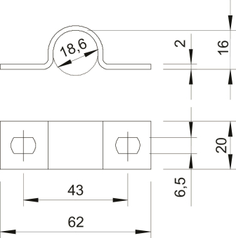 OBO 823 18.3 FT Befestigungsschelle 