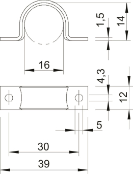 OBO WN 7855 B 16 Befestigungsschelle 