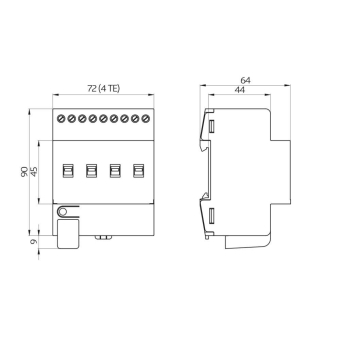 BEG SA4-KNX-230V/16A/H-REG4        90136 