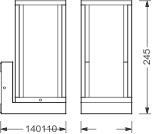 LEDV ENDURA CLASSIC FRAME Wall E27 
