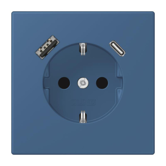Jung SCHUKO-Steckd.m.USB  LC1520-15CA211 