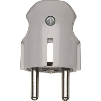 Merten SCHUKO-Stecker grau        123363 