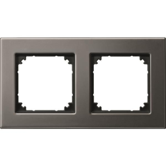 Merten M-PLAN-Metallrahmen 2fach  475214 
