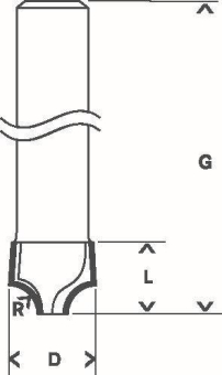 Bosch Viertelstabfräser 8mm   2608628405 