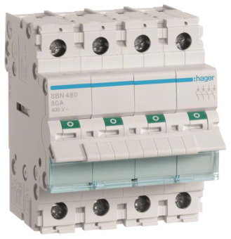 Hager Ausschalter 80A 4Schließer  SBN480 
