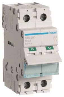 Hager Ausschalter 100A 2Schließer SBN290 
