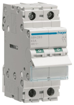 Hager Ausschalter 63A 2Schließer  SBN263 