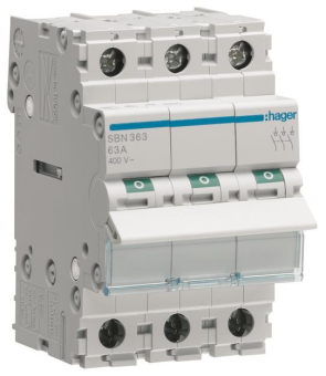Hager Ausschalter 63A 3Schließer  SBN363 
