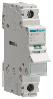Hager Ausschalter 63A 1Schließer  SBN163 