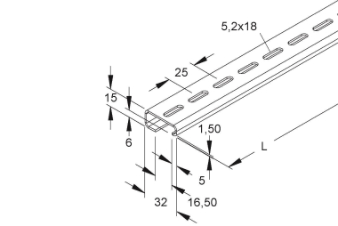 NIED Tragschiene                2932/2GL 