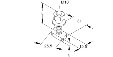 NIED Hammerkopfschrauben        HM410/30 