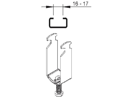 NIED Bügelschelle                B30/2AL 