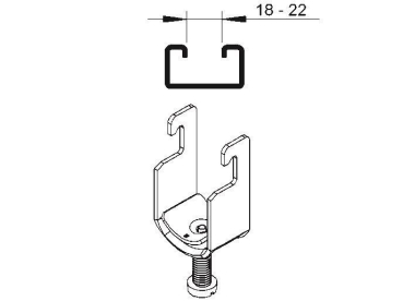 Niedax Universal-Bügelschelle   BU 58 AL 