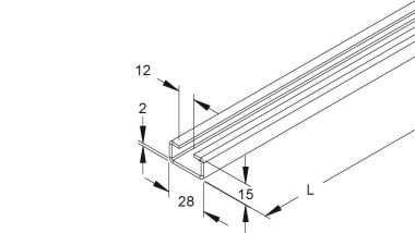 NIED Ankerschiene              2917/4 GO 